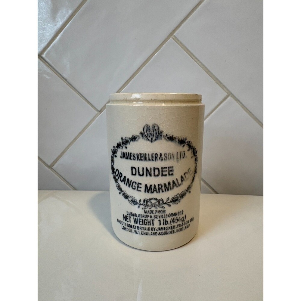 James Keiller & Son Ltd Dundee Orange Marmalade White Ceramic Jar 1 lb (454g)